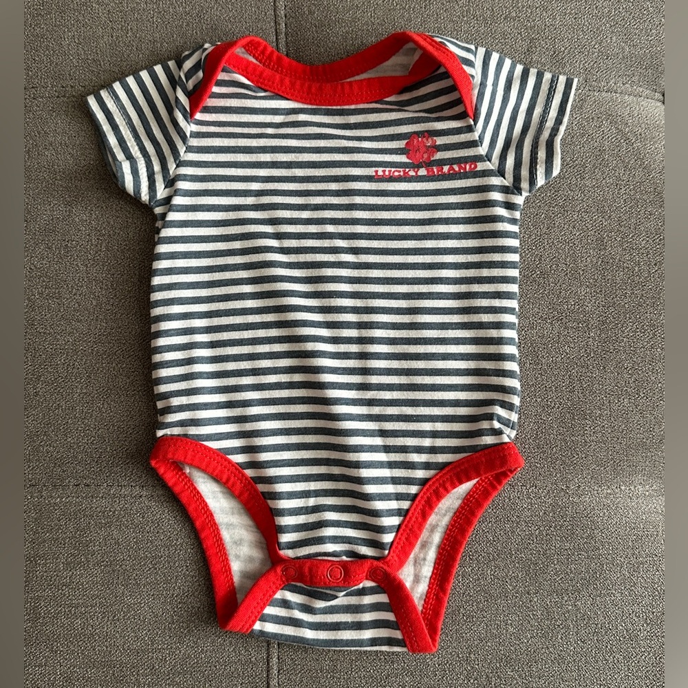 Infant Lucky Brand Striped Onesie
